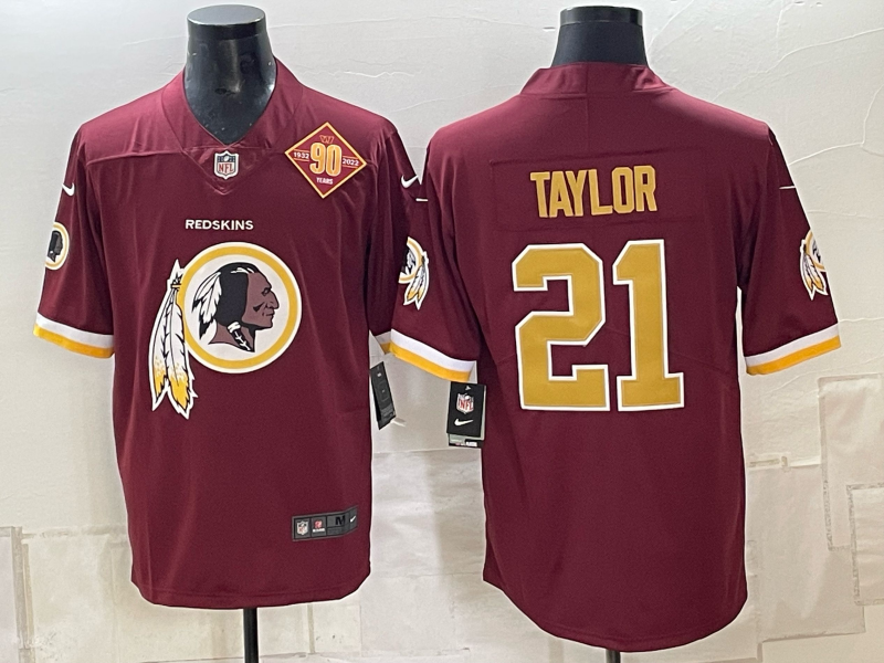 Men 2026 Washington Redskins #21 Taylor red Limited Nike NFL Jersey 100600